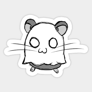 Ghost Hamster Sticker